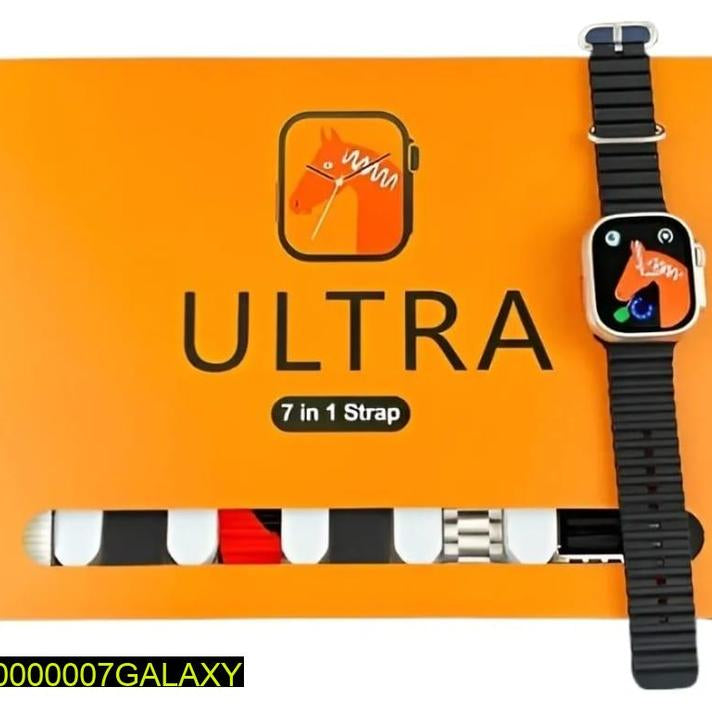 7 in 1 Ultra Smart Watch With 7 Straps And Wireless Charger With Free Delivery