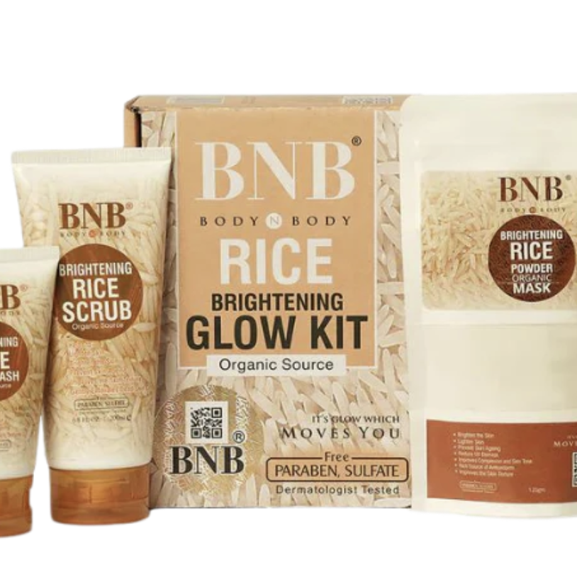 BNB Rice Brightening Glow Kit