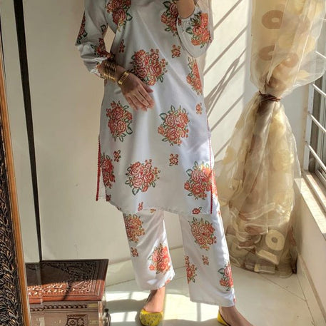 New Gulaab Design Two Piece Suits (premium Lilen) Block Print Designs