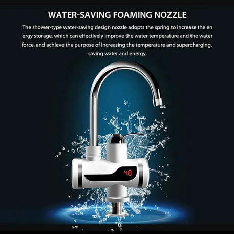 Instant electric water heater tap