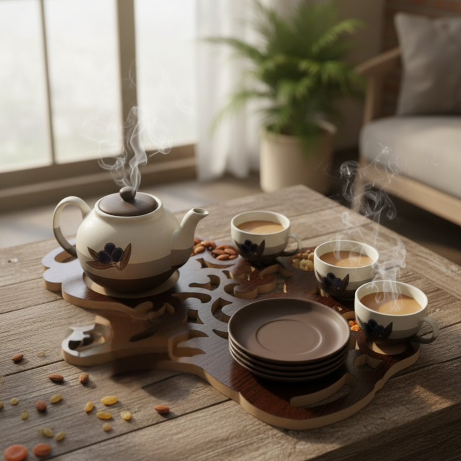 Premium Wooden Serving Tray