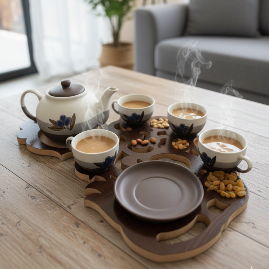 Premium Wooden Serving Tray